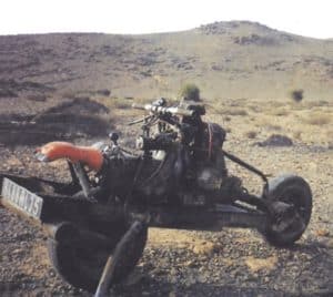 EP083 - Man makes motorbike out of a car to escape desert 20 years ago