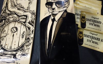 Stu Duval Skateboard Art – Armageddon 2019