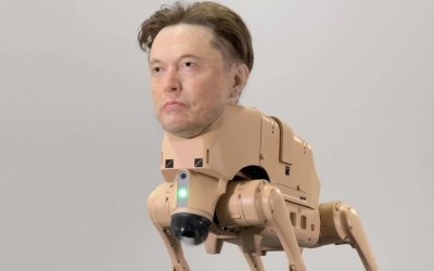 Pooping Elon Dog